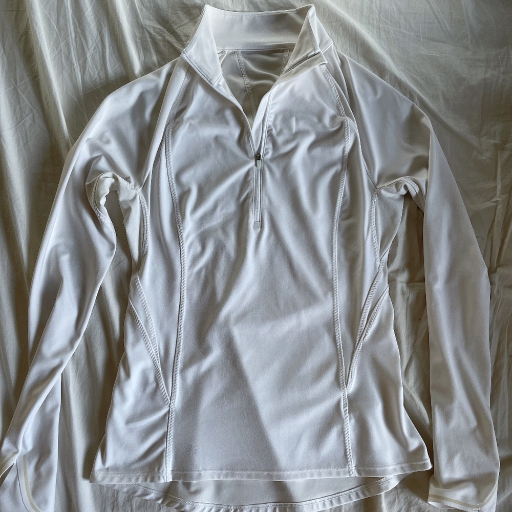 Athleta white workout jacket